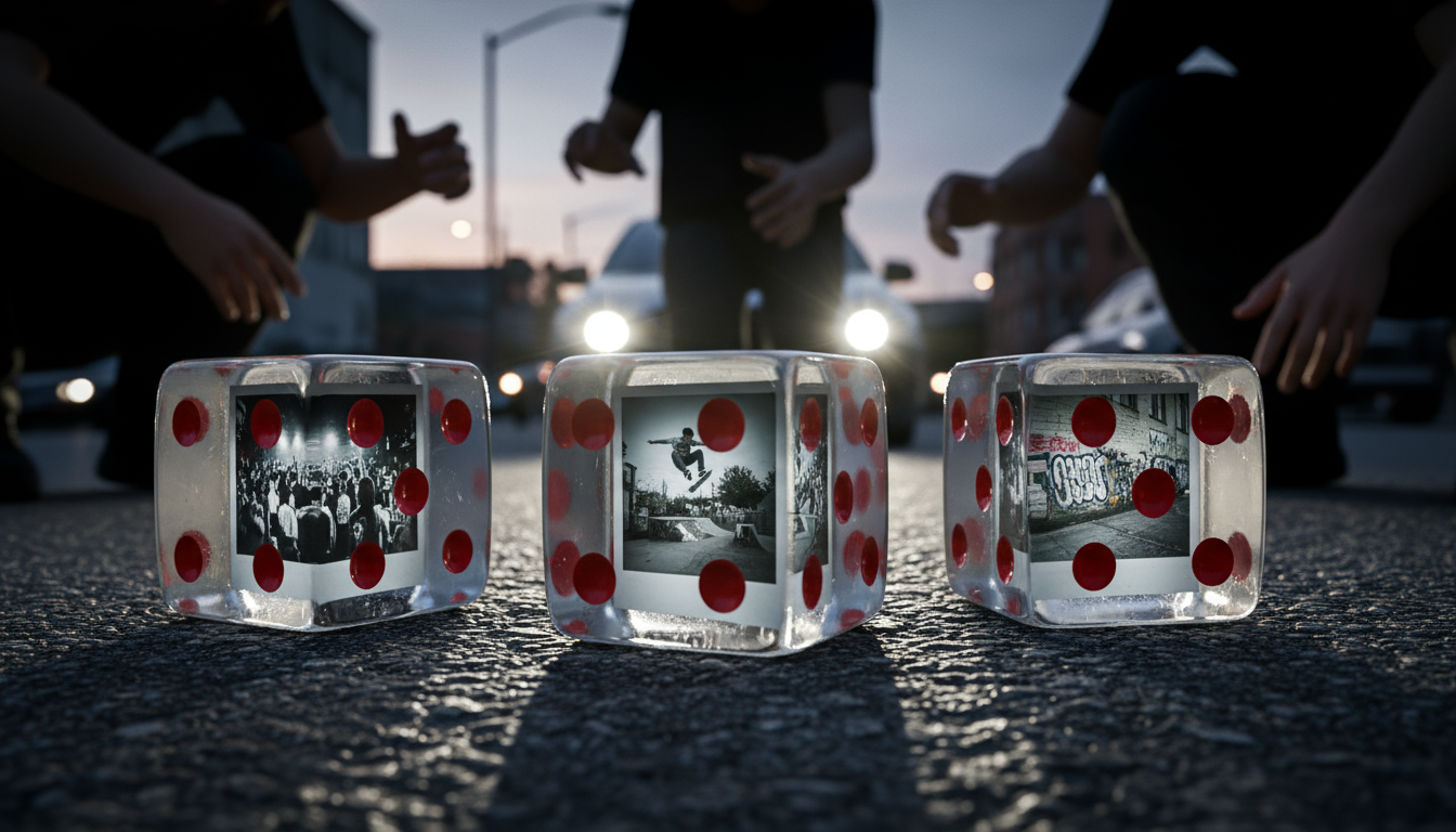 Three Dice and a Circle